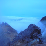Just before sunrise on the outer rim of Sibayak (Daniel Quinn, August 2011)