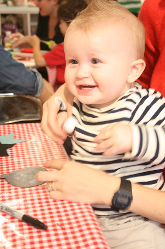 One of our youngest guests even got in on the crafting action with his mom Natalie from Babble.com