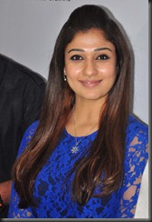 Actress Nayantara in Blue Outfit at Jos Alukkas, Hyderabad