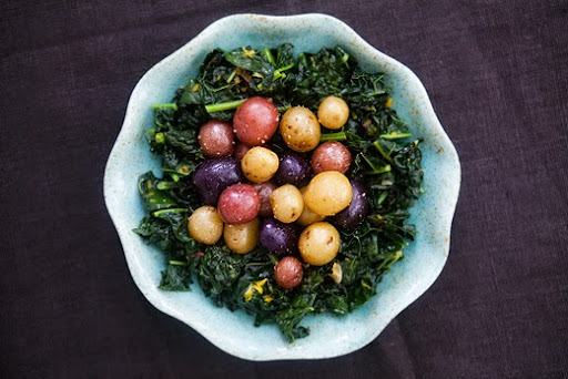 Dinosaur Kale with Baby Potatoes (photo)