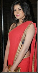 Oviya Hot Photos in Red Saree @ Madha Yaanai Koottam Audio Release