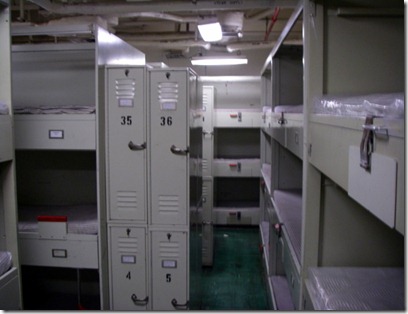 Enlisted men's bunks.