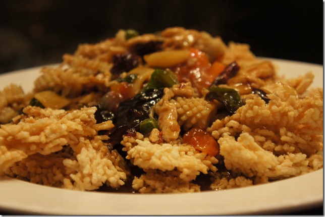 sizzling rice crackers