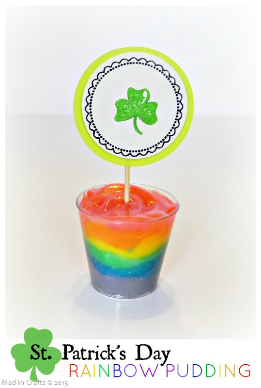 St Patrick's Day Rainbow Pudding Tutorial