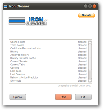 Limpieza de Iron Cleaner