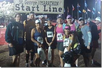 St. George Marathon start line St. George start line