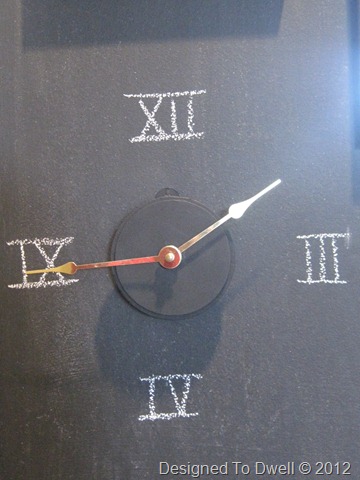 DIY Chalkboard Wall Clock IMG_6050