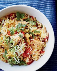 Curried Rice with Smoked Trout