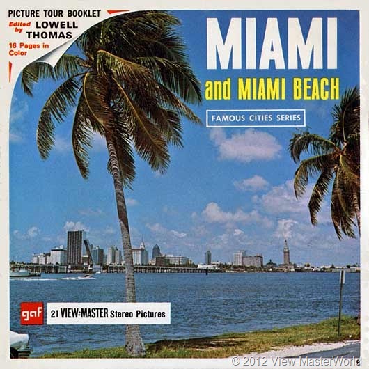 View-Master Miami and Miami Beach (A963), Packet Cover