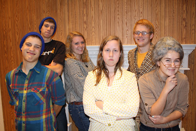 (back) Cameron Gingerich, Hannah Gingerich, Jacob Bruns. (front) Justin Boller, Anne Buckwalter, Kaycee Miller.