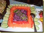 Red Cabbage and tomtoes and cucumber