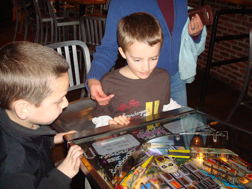 playing pinball