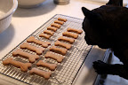 Thirty minutes later and they're done!  Wow, they smell great!  I can't wait until they're cool enough eat!