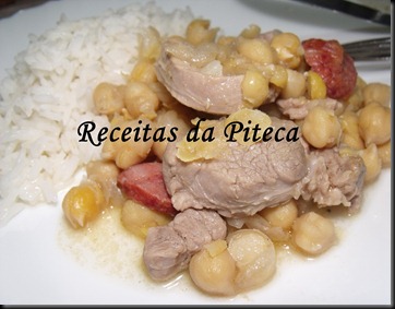 Carne guisada com grão Carne guisada com grão