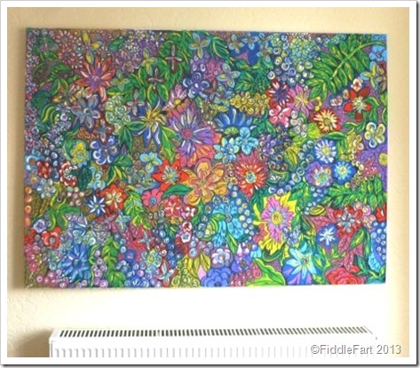 Floral Canvas Fiddle Fart Floral Canvas Fiddle Fart