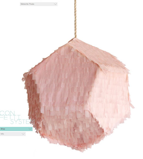 The pale pink pinata would be the focal point of your party. The pale pink pinata would be the focal point of your party.