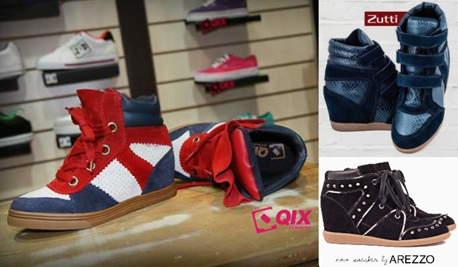 Sneaker da Zutti, Arezzo e Qix nas lojas do Shopping Estação em Curitiba – Sugestões de compras. sneaker comprar shopping estacao curitiba