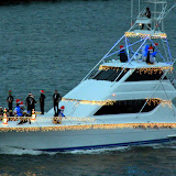 Christmas Lights And Decorations On The Holiday Yacht Parade - San Juan, Puerto Rico
