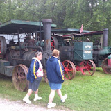 10 aug; stoom, oude tractoren, stationair en graafmachines op de show die we van 10-14 uur bezoeken.