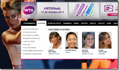 WTA Featured Players WTA Featured Players