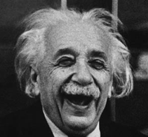 c0 Albert Einstein laughing. 1953,