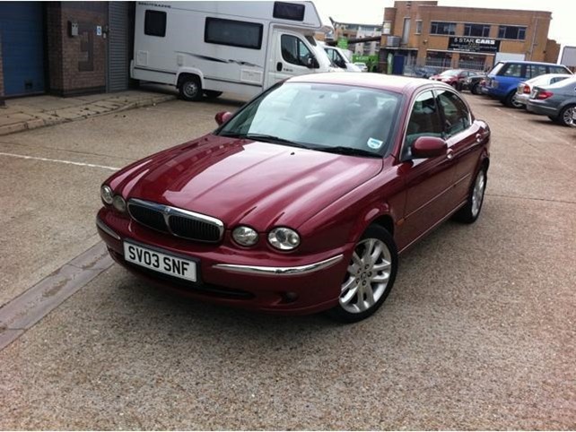 Used_Jaguar_X_type_2003_Red_Saloon_Petrol_Automatic_for_Sale_in_London_UK