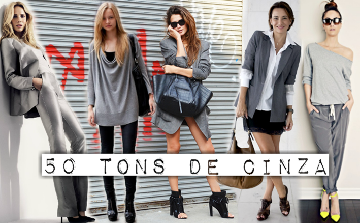 tons de cinza moda looks 2