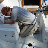 Filling the thousands of holes left from all the removed gear.