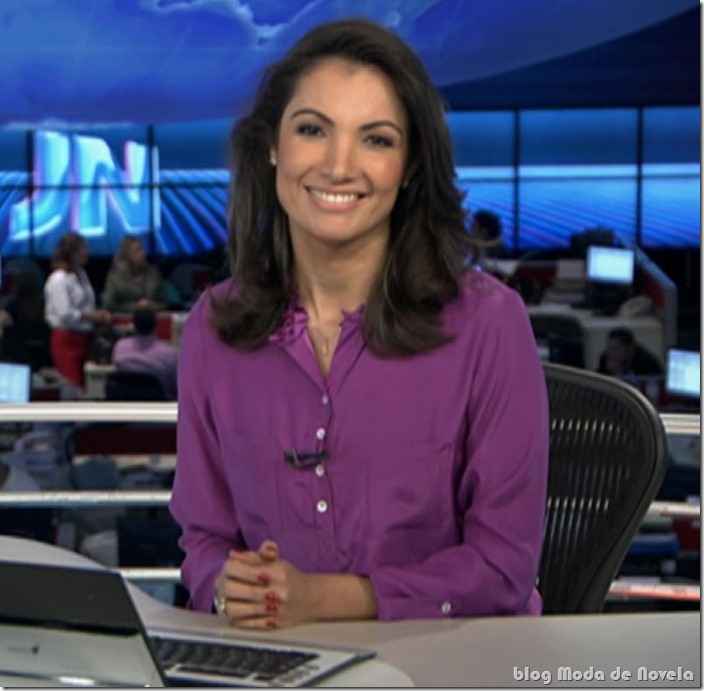 moda da patr&iacute;cia poeta no jornal nacional - 09dez11