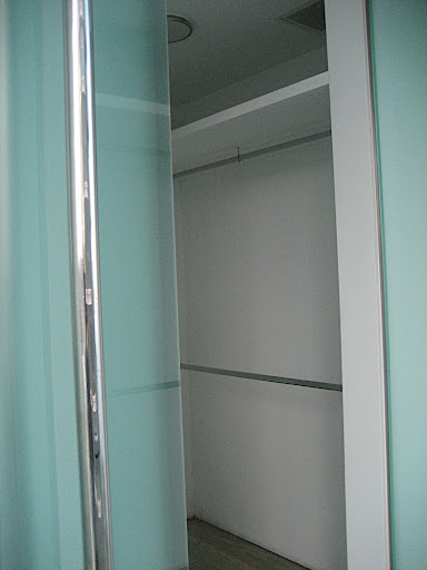 Lighting inside the space was minimal.