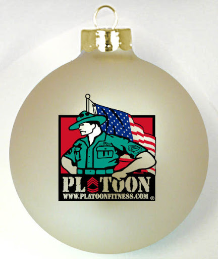 Military Support Website logo on a custom ornament   http://www.fundraisingornaments.com