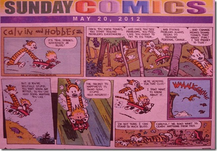 Calvin & Hobbes talks about Ignorance is Bliss