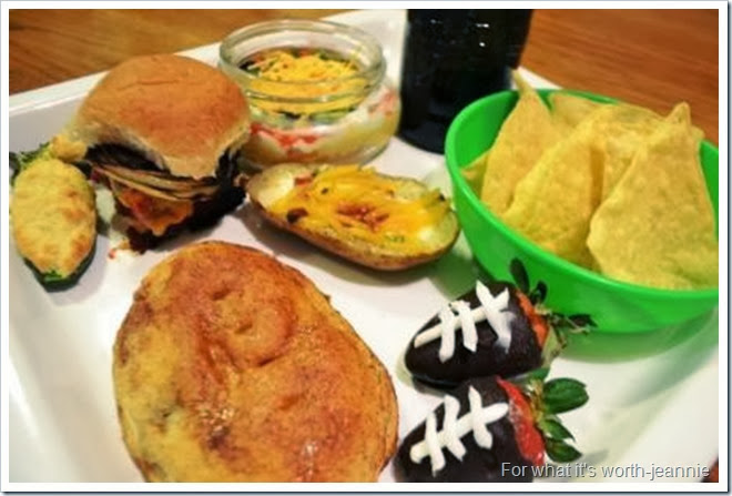sliders, jalepeno poppers, 9 layer dip, potato skins, chocolate strawberries, baked fried apple pie Appetizers and party food