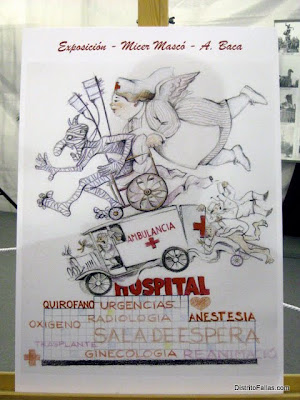Falla Exposició 2012 (esbós)<br /> Lema: Hospital<br /> Artista: José M. Gramaje Listerri