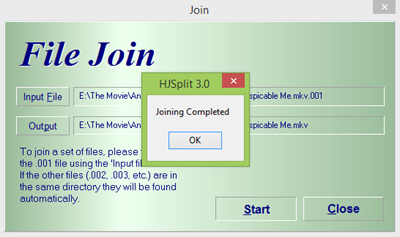 Cara Menggabungkan File dengan HJ-Split 04 Cara Menggabungkan File dengan HJ-Split 04