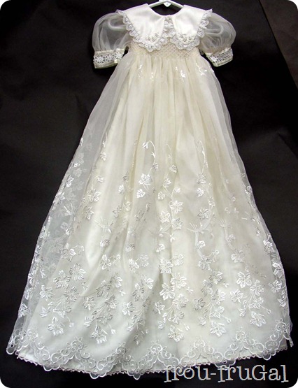 Wedding Gown turned Blessing Gown