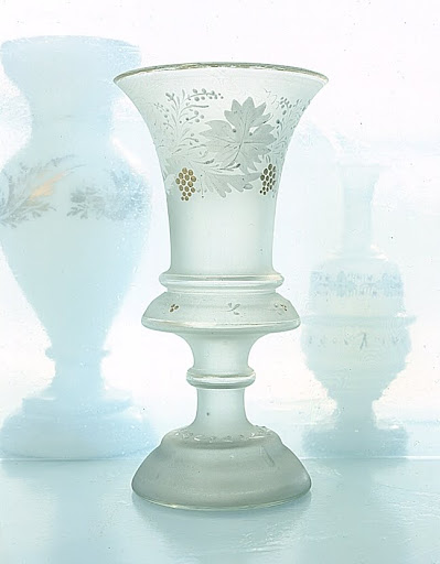 Mysterious in both origin and nomenclature, a splendid grouping of vases gleams softly behind a scrim of frosty, misted glass. (Martha Stewart Living) Mysterious in both origin and nomenclature, a splendid grouping of vases gleams softly behind a scrim of frosty, misted glass. (Martha Stewart Living)