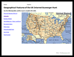 geographical features internet scavenger hunt free