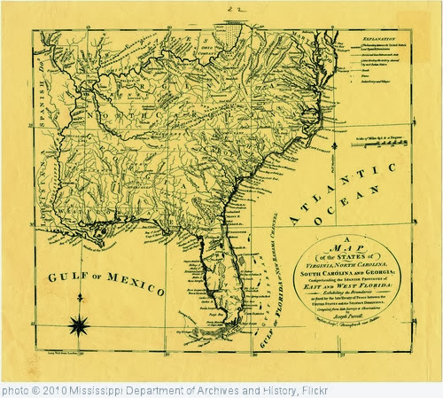 'A map of the states of Virginia, North Carolina, South Carolina and Georgia comprehending the Spanish provinces of east and west Florida as fixed by the Treaty of Peace between the United States and the Spanish dominions.' photo (c) 2010, Mississippi Department of Archives and History - license: http://www.flickr.com/commons/usage/