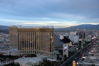 Taking off over the strip