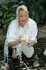 Voodoo Mary beginning the ritual Voodoo Mary beginning the ritual