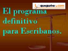 Programa Unico Para Escribanos