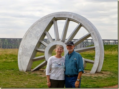 Big train wheel