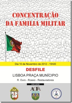 Militares manifestam-se em Lisboa.Nov.2012