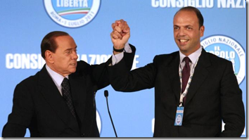 Berlusconi e Alfano Berlusconi e Alfano
