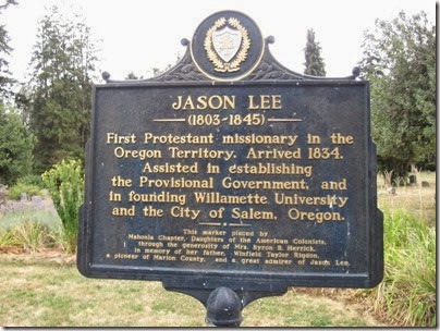 IMG_8318 Jason Lee Historical Marker at Lee Mission Cemetery in Salem, Oregon on August 12, 2007