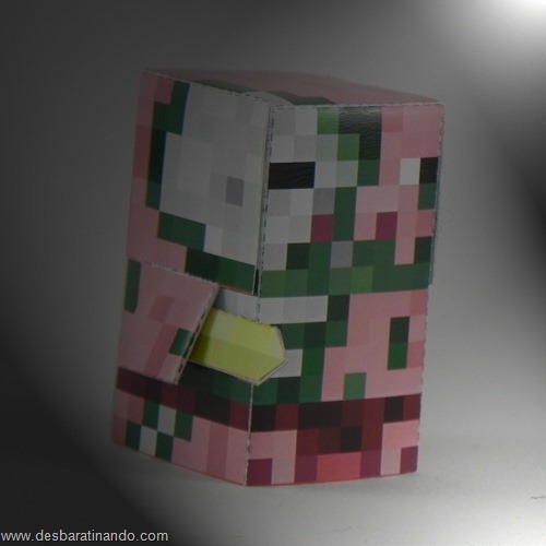 Paper Toys minecraft pigman