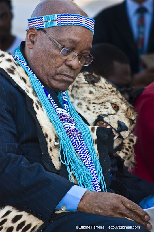 Zuma XhosaRegaliaGrahamstownFreedomOfCityJuly132011