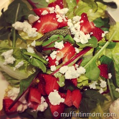 Spinach Salad Strawberries Goast Cheese Spinach Salad Strawberries Goast Cheese