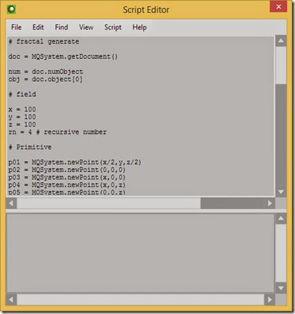 Paste the code into the Script Editor's input window Paste the code into the Script Editor's input window